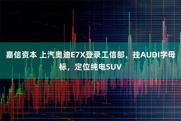 嘉信资本 上汽奥迪E7X登录工信部，挂AUDI字母标，定位纯电SUV